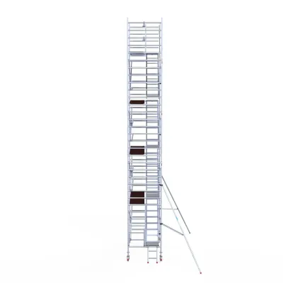 Rusztowanie aluminiowe - wieża schodowa - 135 cm x 250 cm x 10,2 m