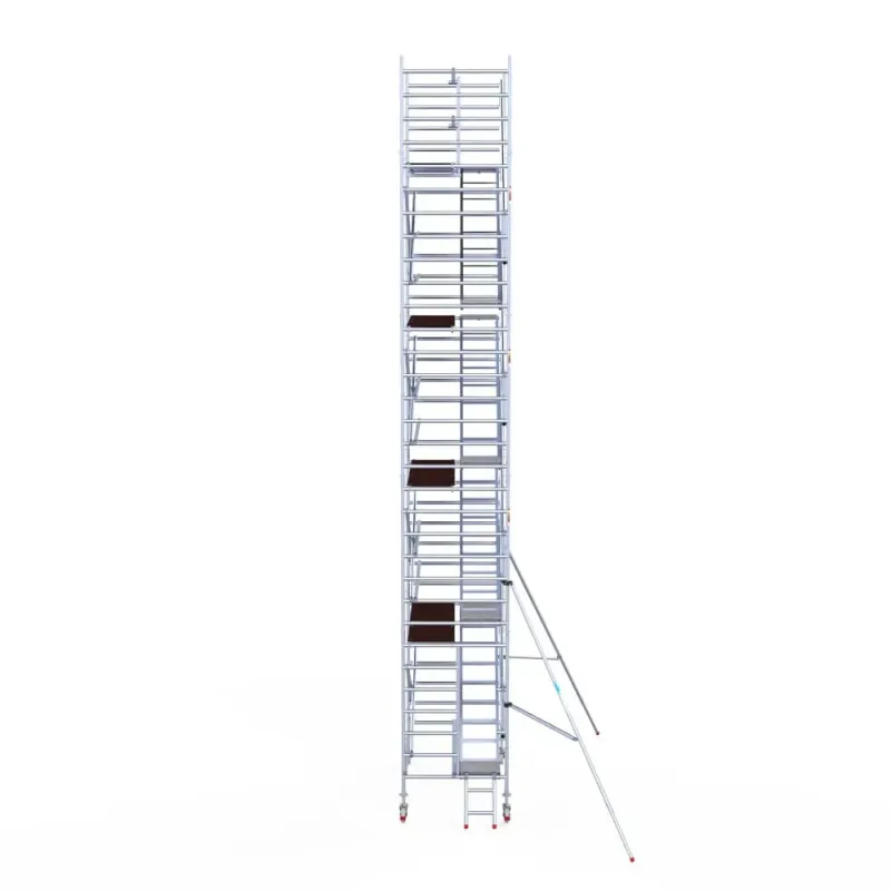 Rusztowanie aluminiowe - wieża schodowa - 135 cm x 250 cm x 10,2 m