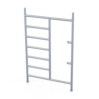 Rusztowanie aluminiowe - wieża schodowa - 135 cm x 250 cm x 12,2 m