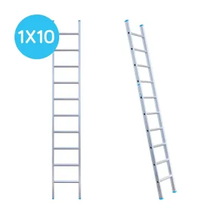 Drabina Eurostairs (Euroscaffold) 1 x 10 - wysokość robocza 3,75 m