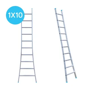 Drabina wygięta Eurostairs (Euroscaffold) 1 x 10 - wysokość robocza 3,75 m