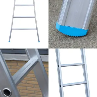 Drabina wygięta Eurostairs (Euroscaffold) 1 x 10 - wysokość robocza 3,75 m