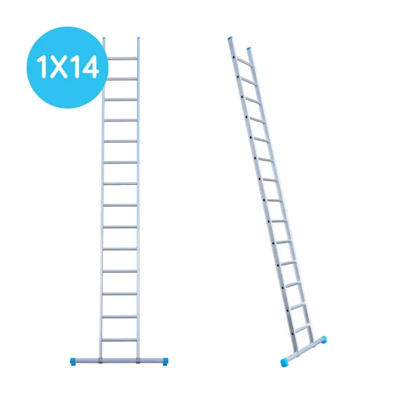 Drabina Eurostairs (Euroscaffold) 1 x 14 - wysokość robocza 4,75 m