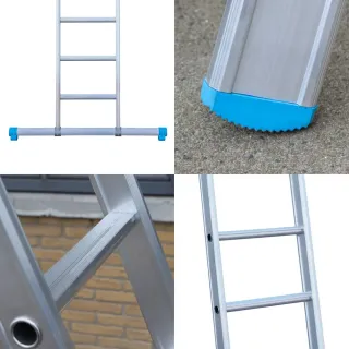 Drabina Eurostairs (Euroscaffold) 1 x 14 - wysokość robocza 4,75 m