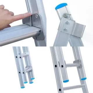 Drabina Eurostairs (Euroscaffold) 2 x 7 - wysokość robocza do 4,25 m