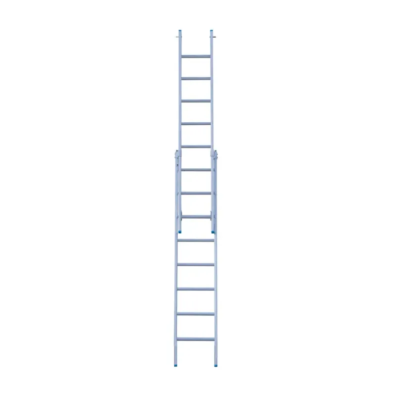 Drabina dwuelementowa Eurostairs (Euroscaffold) 2 x 8 - wysokość robocza do 4,50 m