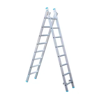Drabina dwuelementowa Eurostairs (Euroscaffold) 2 x 8 - wysokość robocza do 4,50 m