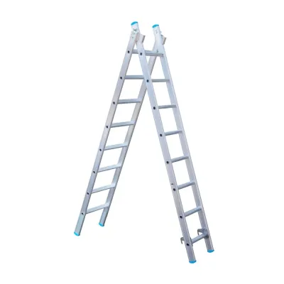 Drabina dwuelementowa Eurostairs (Euroscaffold) 2 x 8 - wysokość robocza do 4,50 m