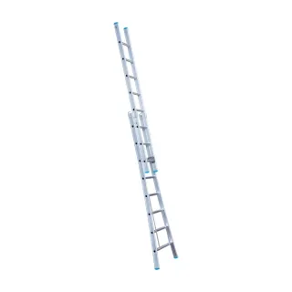 Drabina wygięta dwuelementowa Eurostairs (Euroscaffold) 2 x 8 - wysokość robocza do 4,50 m