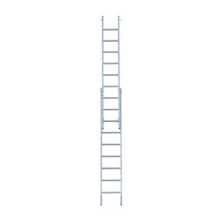 Drabina dwuelementowa Eurostairs (Euroscaffold) 2 x 9 - wysokość robocza do 5 m