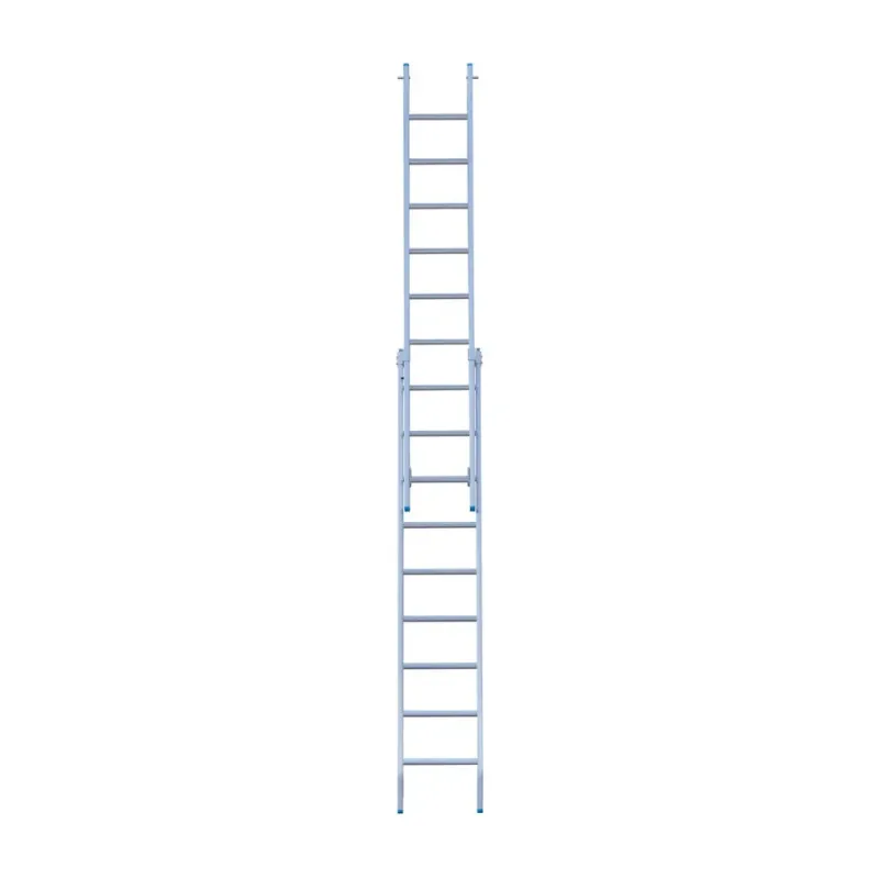 Drabina dwuelementowa Eurostairs (Euroscaffold) 2 x 9 - wysokość robocza do 5 m