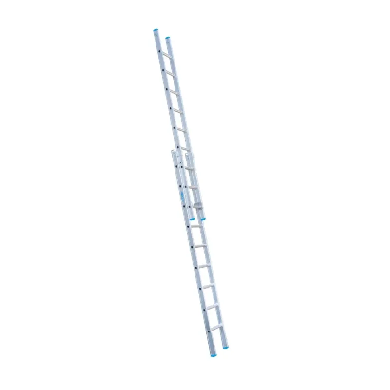 Drabina dwuelementowa Eurostairs (Euroscaffold) 2 x 9 - wysokość robocza do 5 m