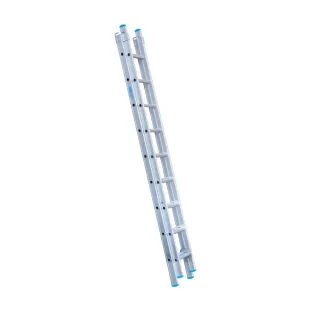 Drabina dwuelementowa Eurostairs (Euroscaffold) 2 x 9 - wysokość robocza do 5 m