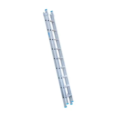 Drabina dwuelementowa Eurostairs (Euroscaffold) 2 x 9 - wysokość robocza do 5 m