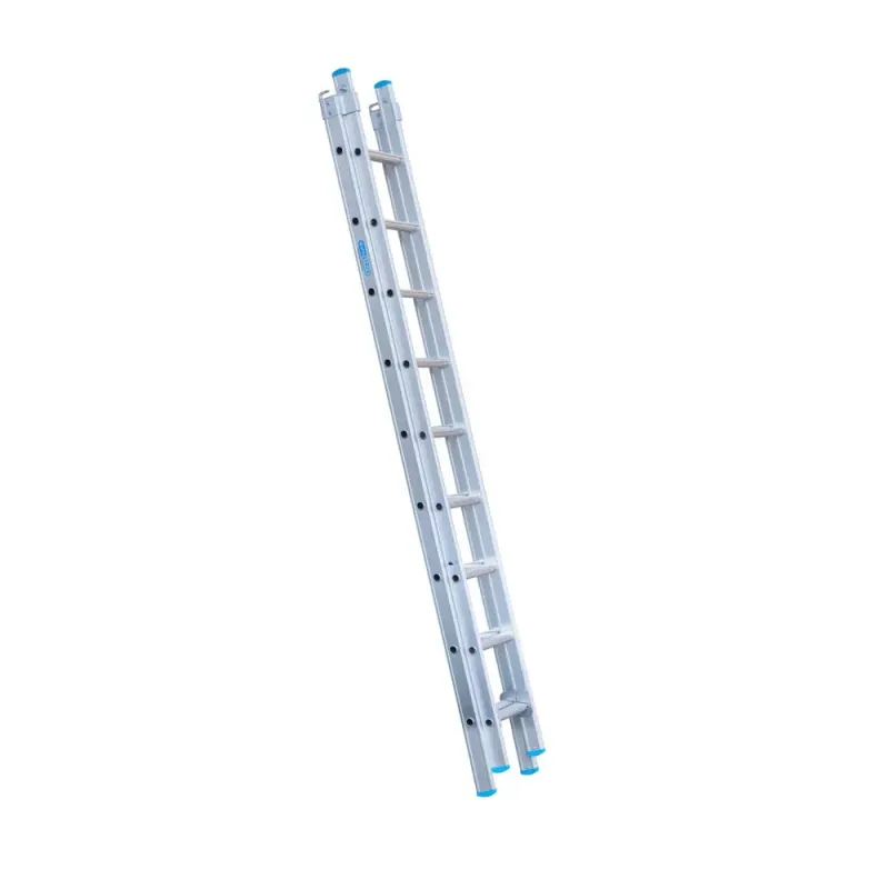Drabina dwuelementowa Eurostairs (Euroscaffold) 2 x 9 - wysokość robocza do 5 m