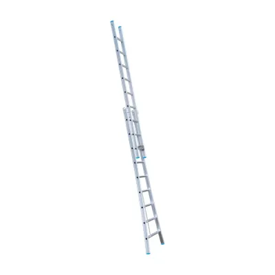 Drabina wygięta dwuelementowa Eurostairs (Euroscaffold) 2 x 9 - wysokość robocza do 5 m