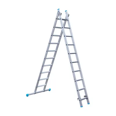 Drabina dwuelementowa Eurostairs (Euroscaffold) 2 x 10 - wysokość robocza do 5,5 m
