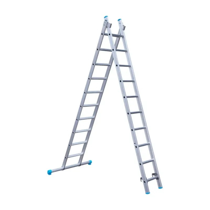 Drabina dwuelementowa Eurostairs (Euroscaffold) 2 x 10 - wysokość robocza do 5,5 m
