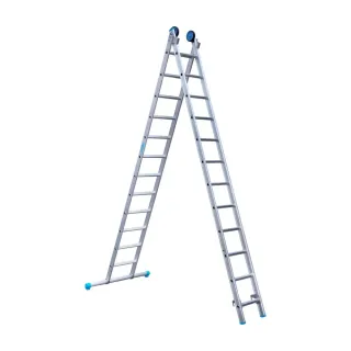 Drabina dwuelementowa Eurostairs (Euroscaffold) 2 x 12 - wysokość robocza do 5,5 m