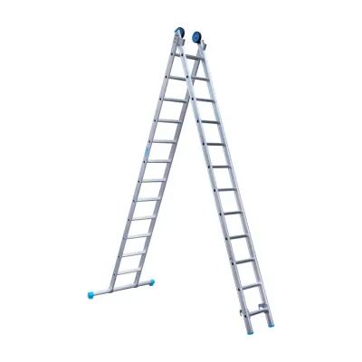 Drabina dwuelementowa Eurostairs (Euroscaffold) 2 x 12 - wysokość robocza do 5,5 m