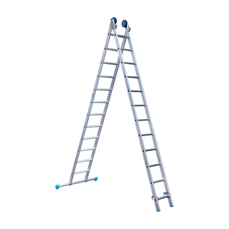 Drabina dwuelementowa Eurostairs (Euroscaffold) 2 x 12 - wysokość robocza do 5,5 m