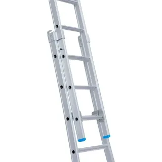 Drabina wygięta dwuelementowa Eurostairs (Euroscaffold) 2 x 10 - wysokość robocza do 5,5 m