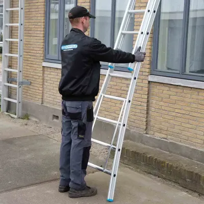 Drabina wygięta dwuelementowa Eurostairs (Euroscaffold) 2 x 12 - wysokość robocza do 6,5 m