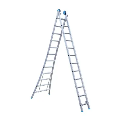 Drabina wygięta dwuelementowa Eurostairs (Euroscaffold) 2 x 12 - wysokość robocza do 6,5 m