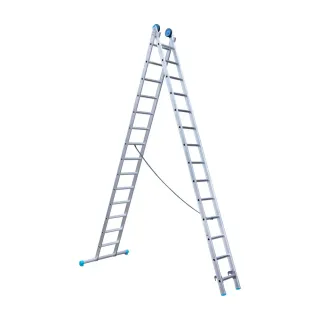 Drabina dwuelementowa Eurostairs (Euroscaffold) 2 x 14 - wysokość robocza do 7,5 m