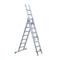 Drabina trzyelementowa Eurostairs 3 x 7 - wysokość robocza do 5,5 m