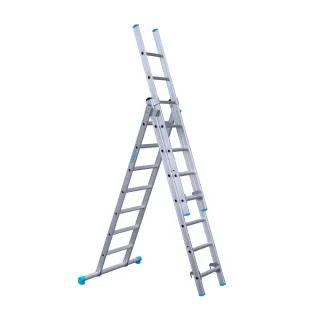 Drabina trzyelementowa Eurostairs 3 x 7 - wysokość robocza do 5,5 m