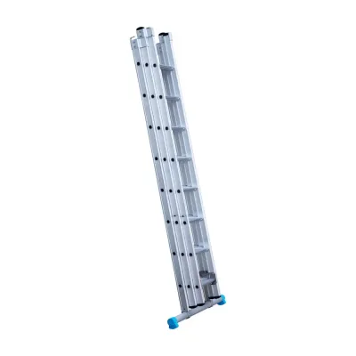 Stabilna drabina trzyelementowa Eurostairs (Euroscaffold) 3 x 8 - wysokość robocza do 5,75 m