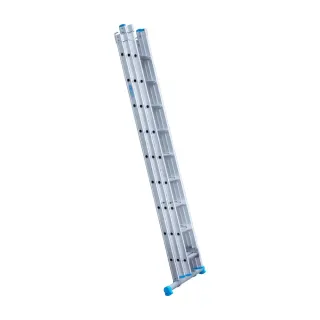 Stabilna drabina trzyelementowa Eurostairs (Euroscaffold) 3 x 9 - wysokość robocza do 6,5 m