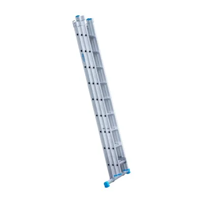 Stabilna drabina trzyelementowa Eurostairs (Euroscaffold) 3 x 9 - wysokość robocza do 6,5 m