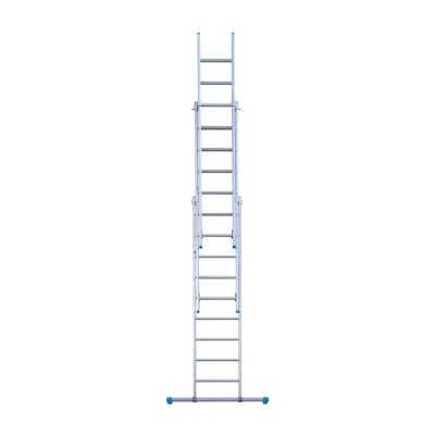 Stabilna drabina trzyelementowa Eurostairs (Euroscaffold) 3 x 9 - wysokość robocza do 6,5 m