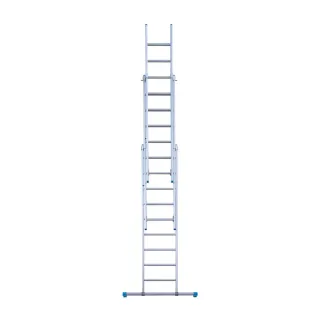 Stabilna drabina trzyelementowa Eurostairs (Euroscaffold) 3 x 9 - wysokość robocza do 6,5 m