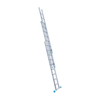 Stabilna drabina trzyelementowa Eurostairs (Euroscaffold) 3 x 9 - wysokość robocza do 6,5 m