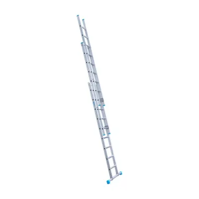 Stabilna drabina trzyelementowa Eurostairs (Euroscaffold) 3 x 9 - wysokość robocza do 6,5 m