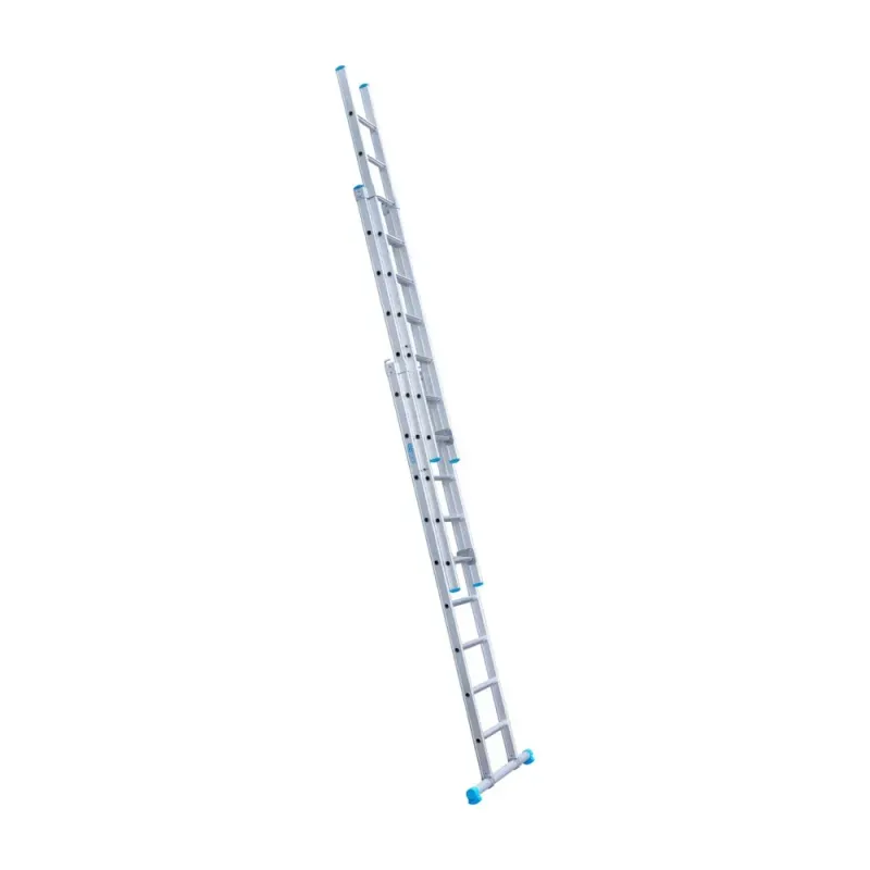 Stabilna drabina trzyelementowa Eurostairs (Euroscaffold) 3 x 9 - wysokość robocza do 6,5 m