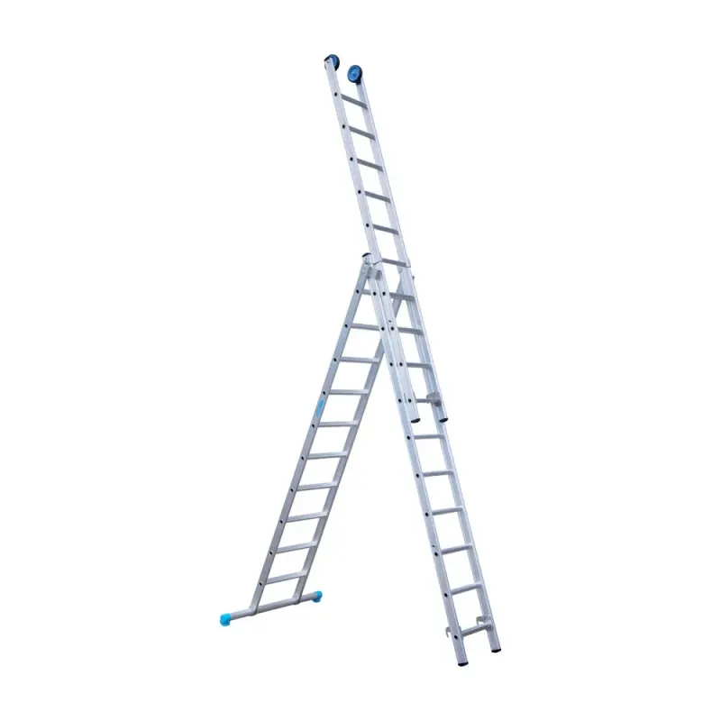 Stabilna drabina trzyelementowa Eurostairs (Euroscaffold) 3 x 10 - wysokość robocza do 7,25 m