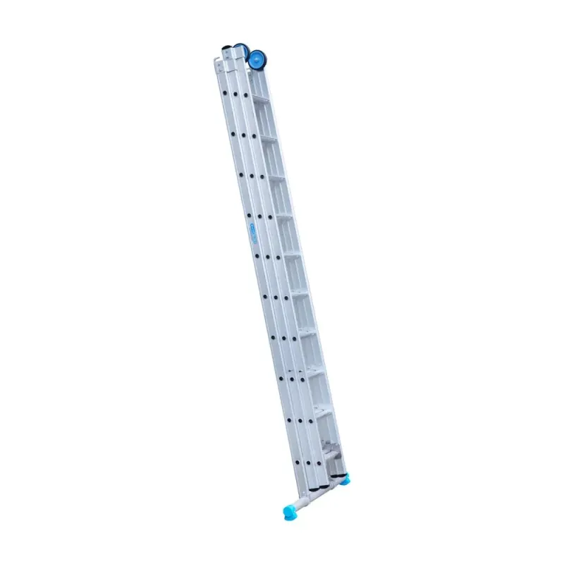 Stabilna drabina trzyelementowa Eurostairs (Euroscaffold) 3 x 10 - wysokość robocza do 7,25 m