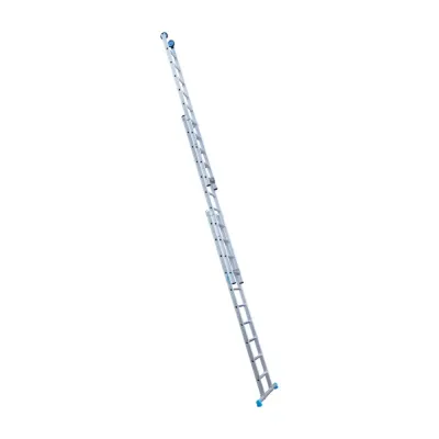 Stabilna drabina trzyelementowa Eurostairs (Euroscaffold) 3 x 10 - wysokość robocza do 7,25 m