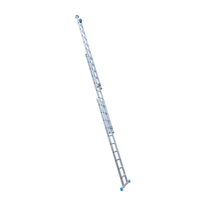 Stabilna drabina trzyelementowa Eurostairs (Euroscaffold) 3 x 10 - wysokość robocza do 7,25 m