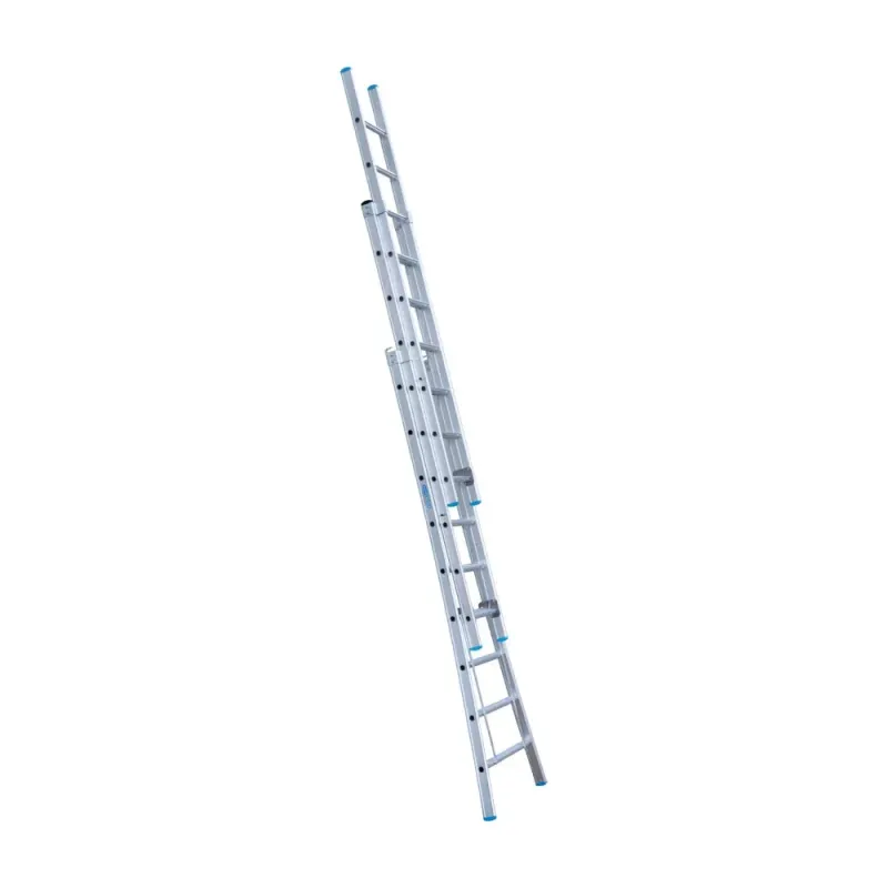 Drabina wygięta trzyelementowa Eurostairs (Euroscaffold) 3 x 9 - wysokość robocza do 6,5 m