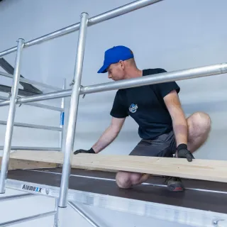 Rusztowanie Alumexx Light 75 cm x 190 cm - wysokość robocza 9,2 m