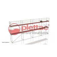 Rusztowanie elewacyjne Plettac PD70 - pole 2,5 m - 25 m x 6 m - 150 m2 roboczo