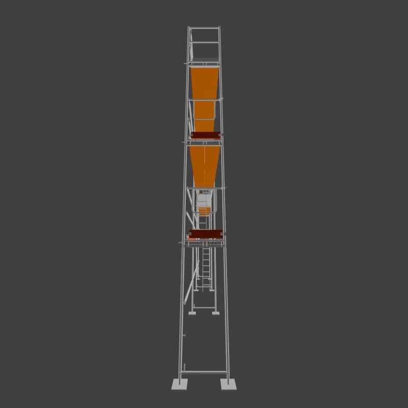 Rusztowanie elewacyjne Plettac PD70 - pole 3 m - 9 m x 8 m - 72 m2 roboczo