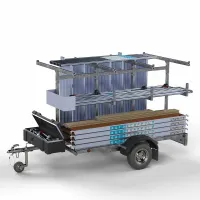 Rusztowanie 135 cm x 250 cm - wysokość robocza 10,2 m + przyczepa