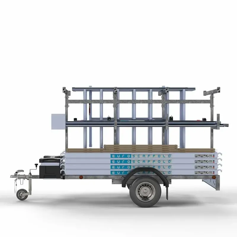 Rusztowanie 135 cm x 250 cm - wysokość robocza 10,2 m + przyczepa