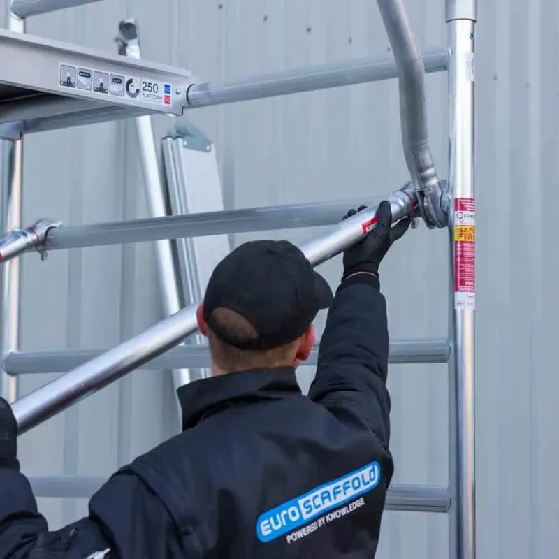 Scaffolding Euroscaffold Original 135 cm x 190 cm - working height 14.2 m